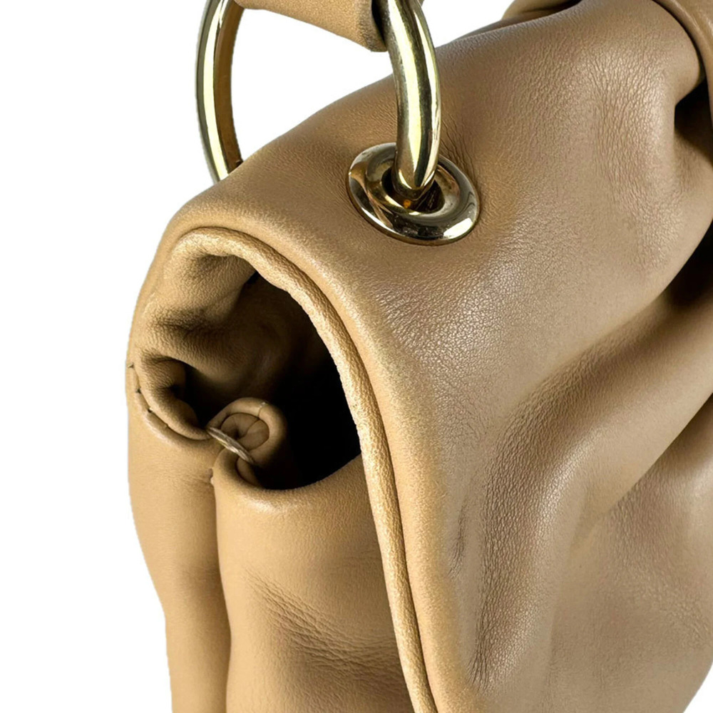CHRISTIAN DIOR Cream Leather Shoulder Bag - Picture 6 of 13